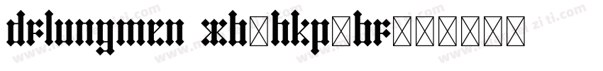 DFLungMen XB-HKP-BF字体转换